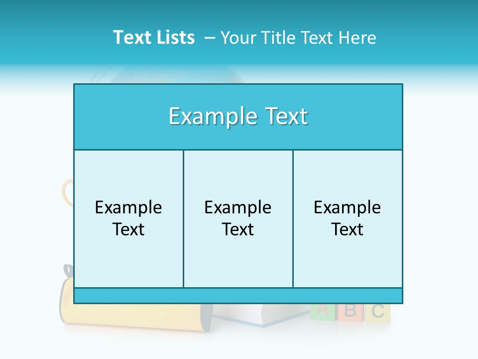 Desk Letter Clear PowerPoint Template