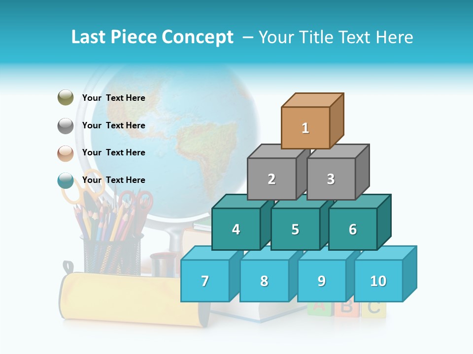 Desk Letter Clear PowerPoint Template