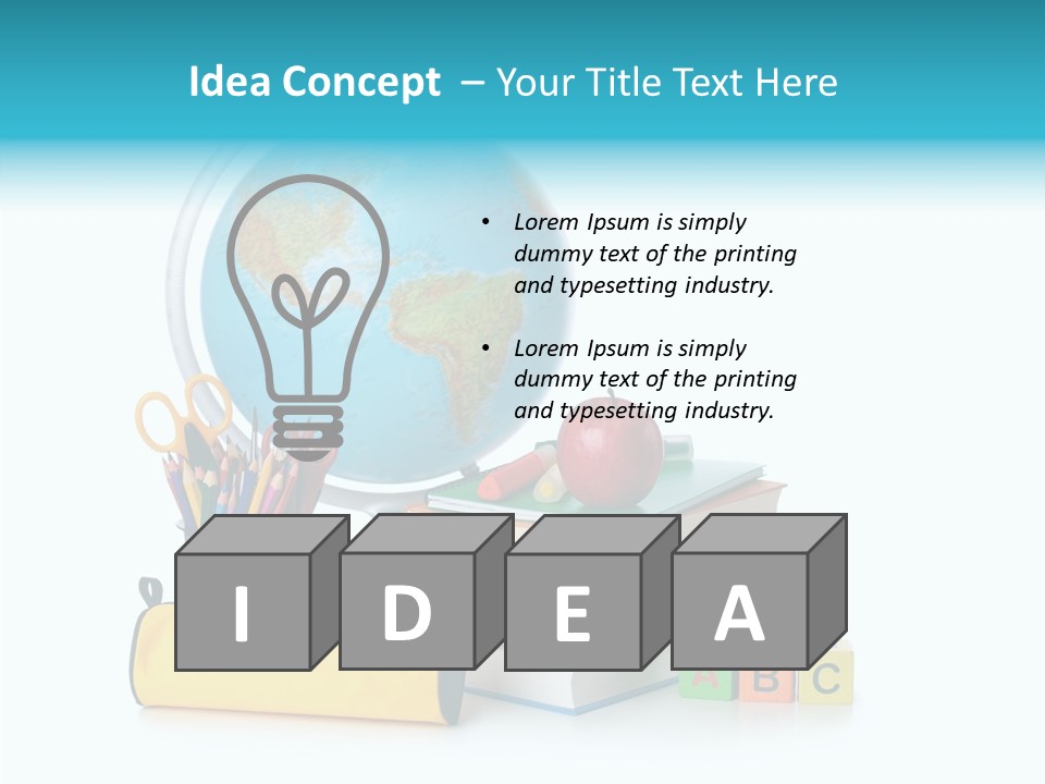 Desk Letter Clear PowerPoint Template