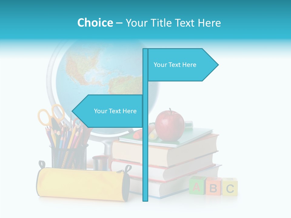 Desk Letter Clear PowerPoint Template