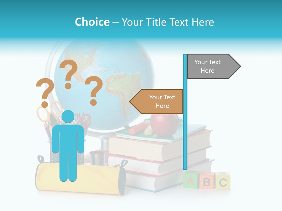 Desk Letter Clear PowerPoint Template