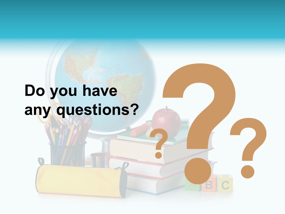 Desk Letter Clear PowerPoint Template