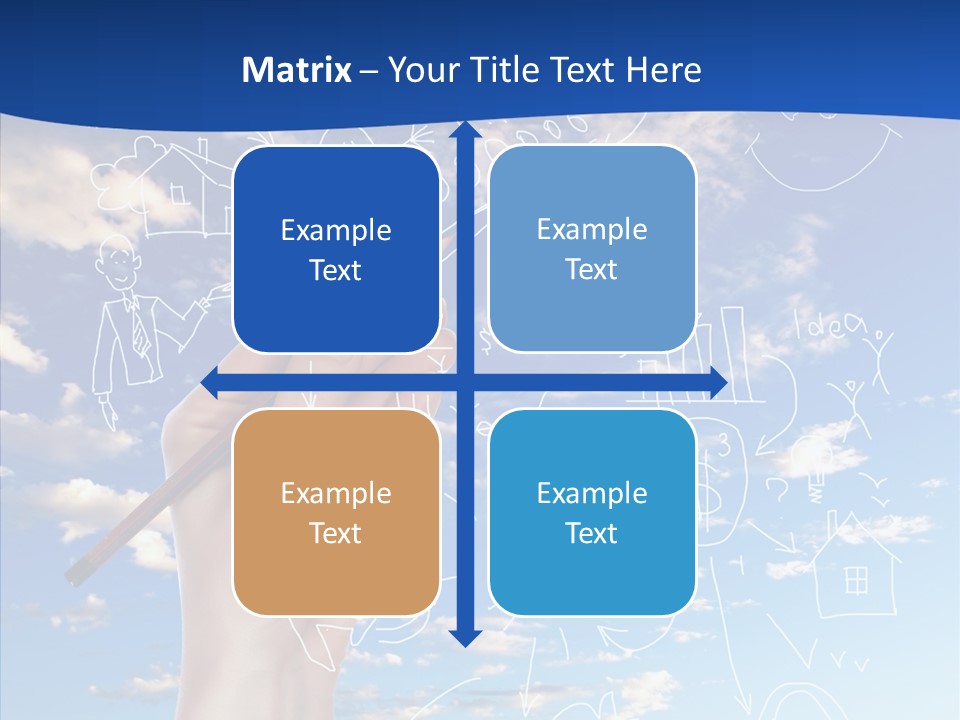 Palmen Insel Pool PowerPoint Template