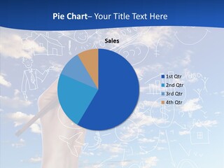 Palmen Insel Pool PowerPoint Template