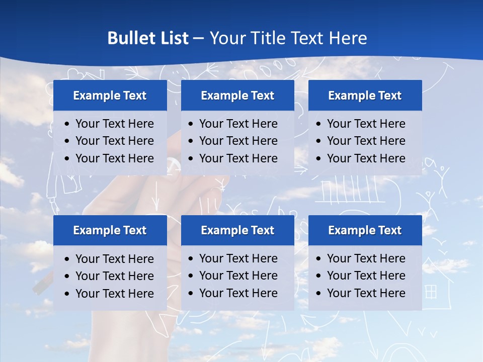 Palmen Insel Pool PowerPoint Template