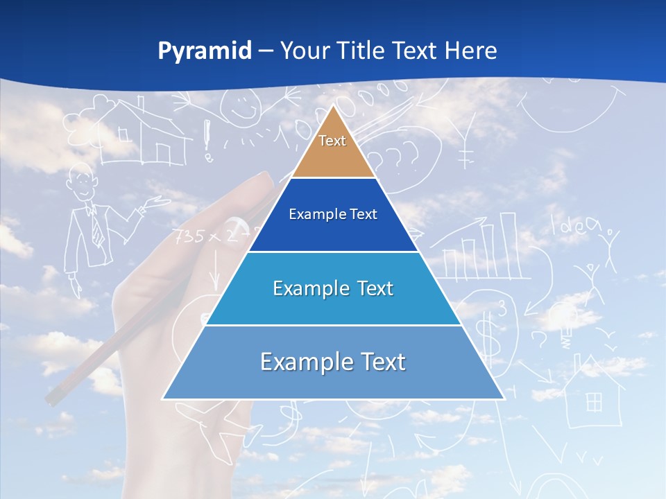 Palmen Insel Pool PowerPoint Template