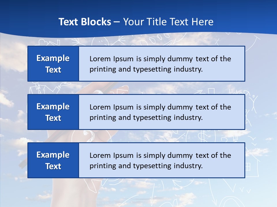 Palmen Insel Pool PowerPoint Template