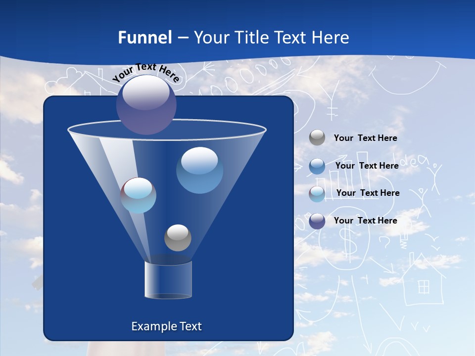 Palmen Insel Pool PowerPoint Template