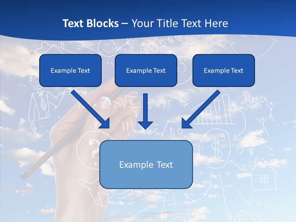 Palmen Insel Pool PowerPoint Template