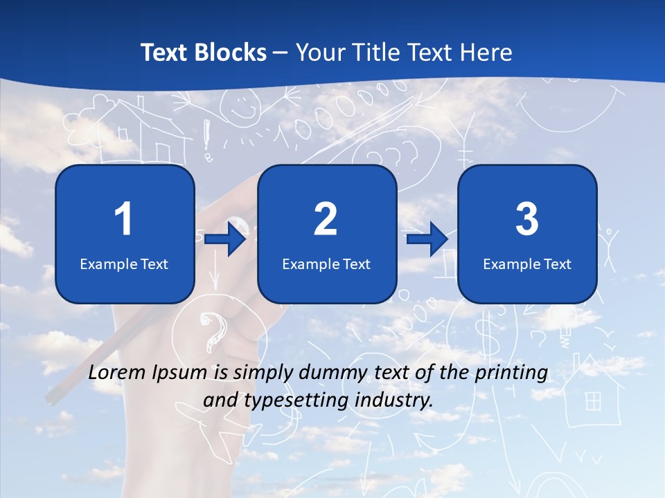Palmen Insel Pool PowerPoint Template