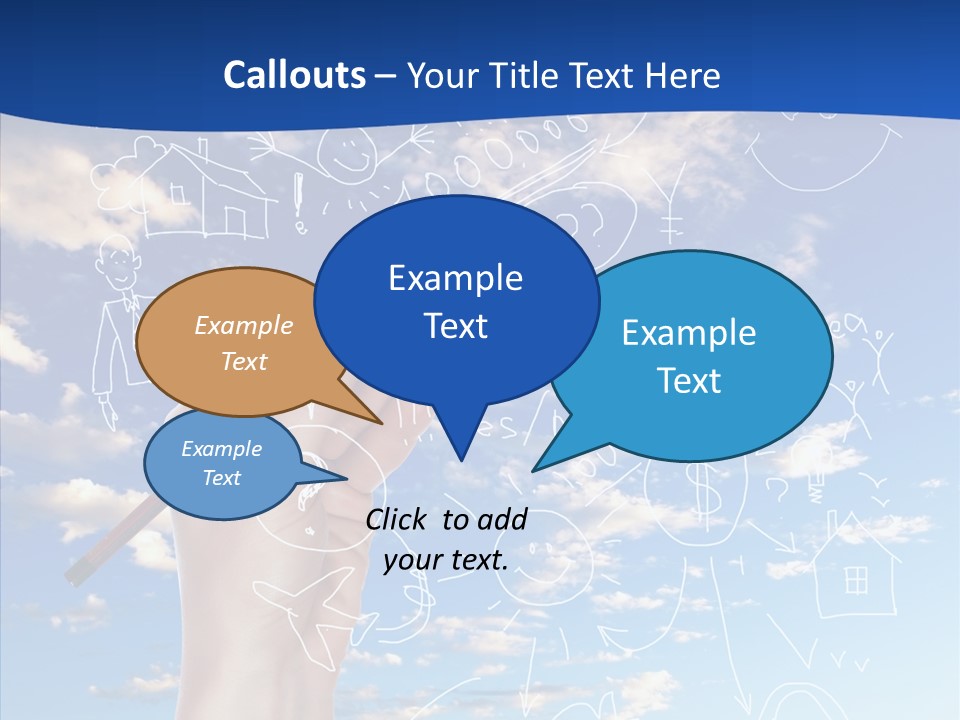 Palmen Insel Pool PowerPoint Template