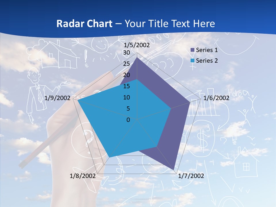 Palmen Insel Pool PowerPoint Template