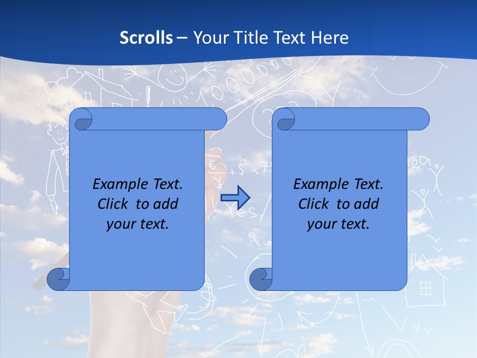 Palmen Insel Pool PowerPoint Template