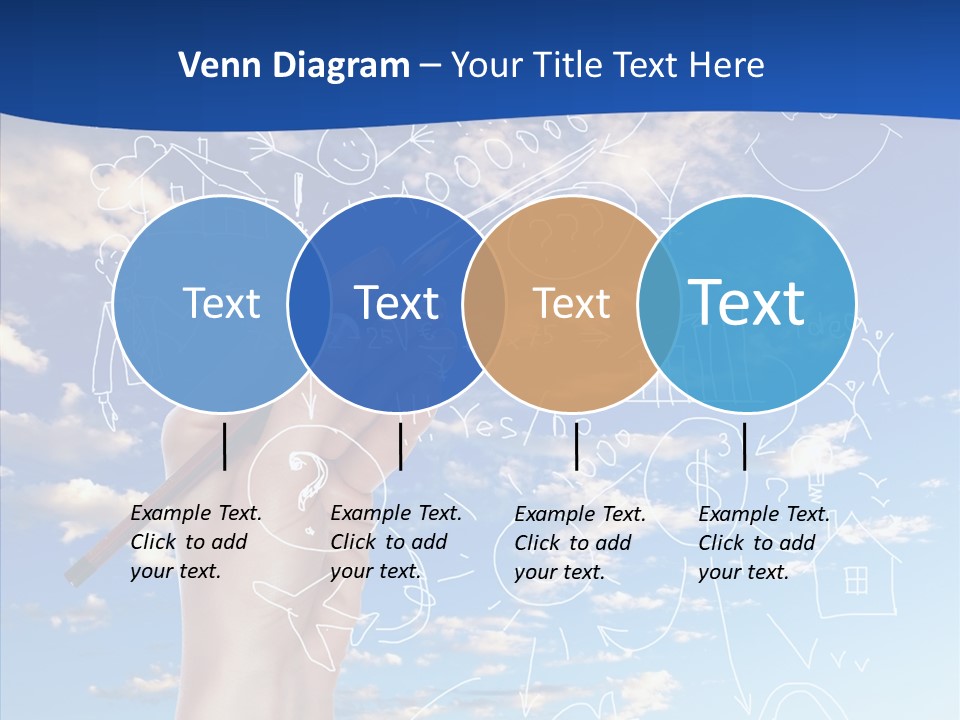 Palmen Insel Pool PowerPoint Template