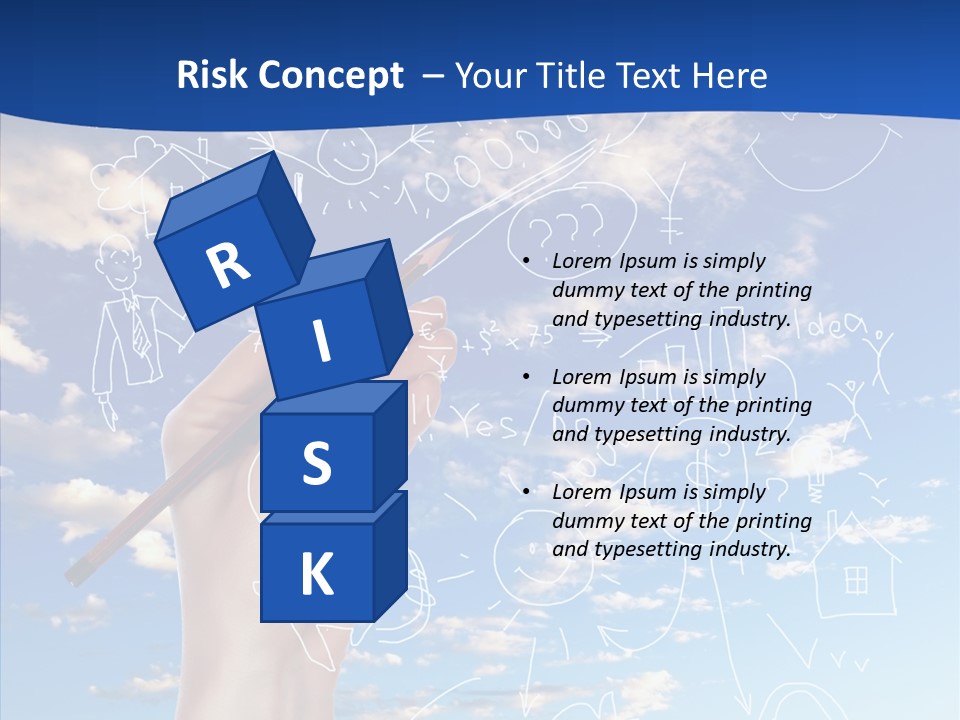 Palmen Insel Pool PowerPoint Template