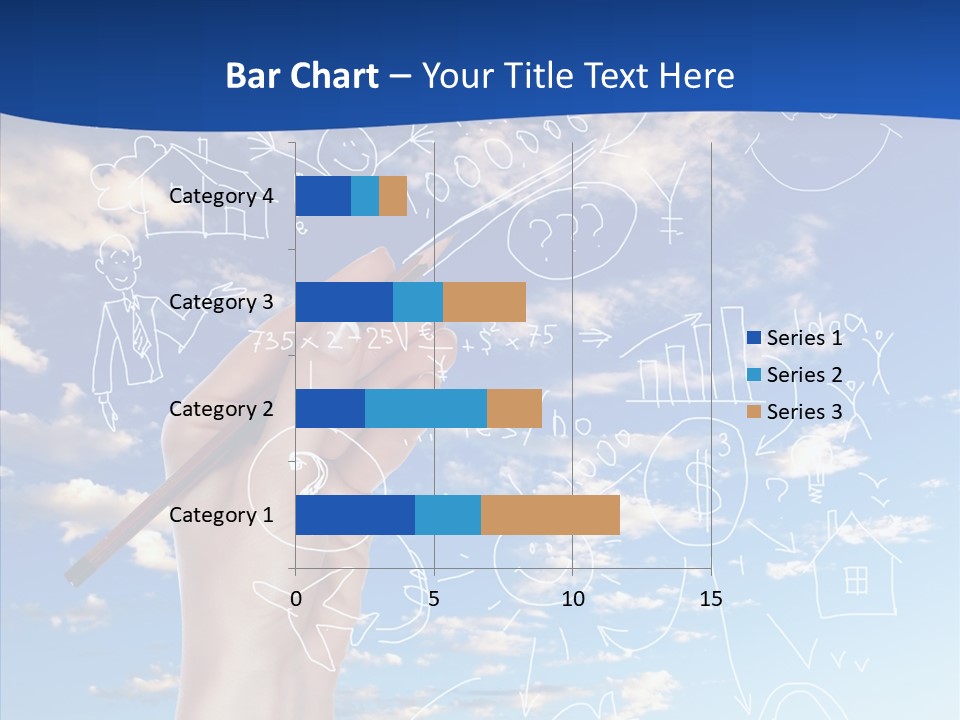 Palmen Insel Pool PowerPoint Template