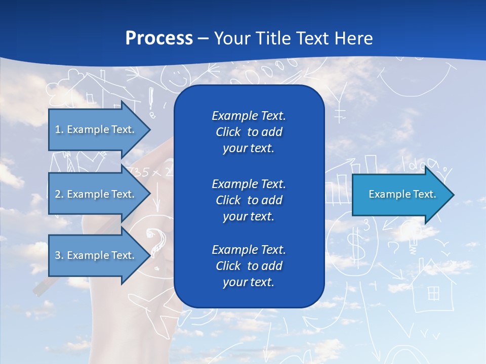 Palmen Insel Pool PowerPoint Template