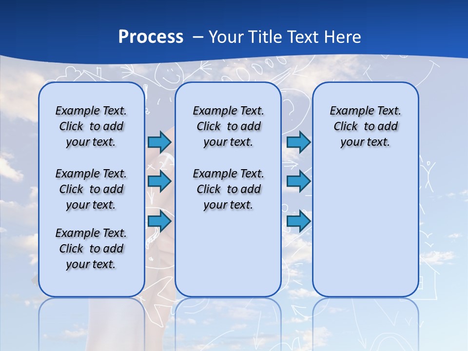 Palmen Insel Pool PowerPoint Template