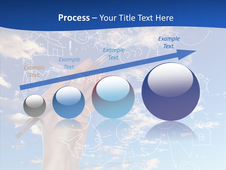 Palmen Insel Pool PowerPoint Template
