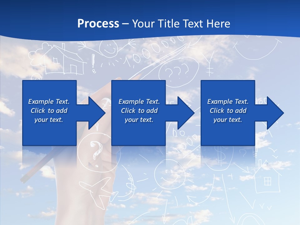 Palmen Insel Pool PowerPoint Template