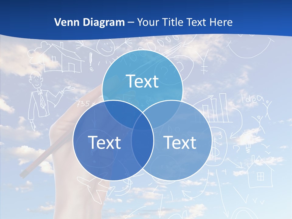 Palmen Insel Pool PowerPoint Template