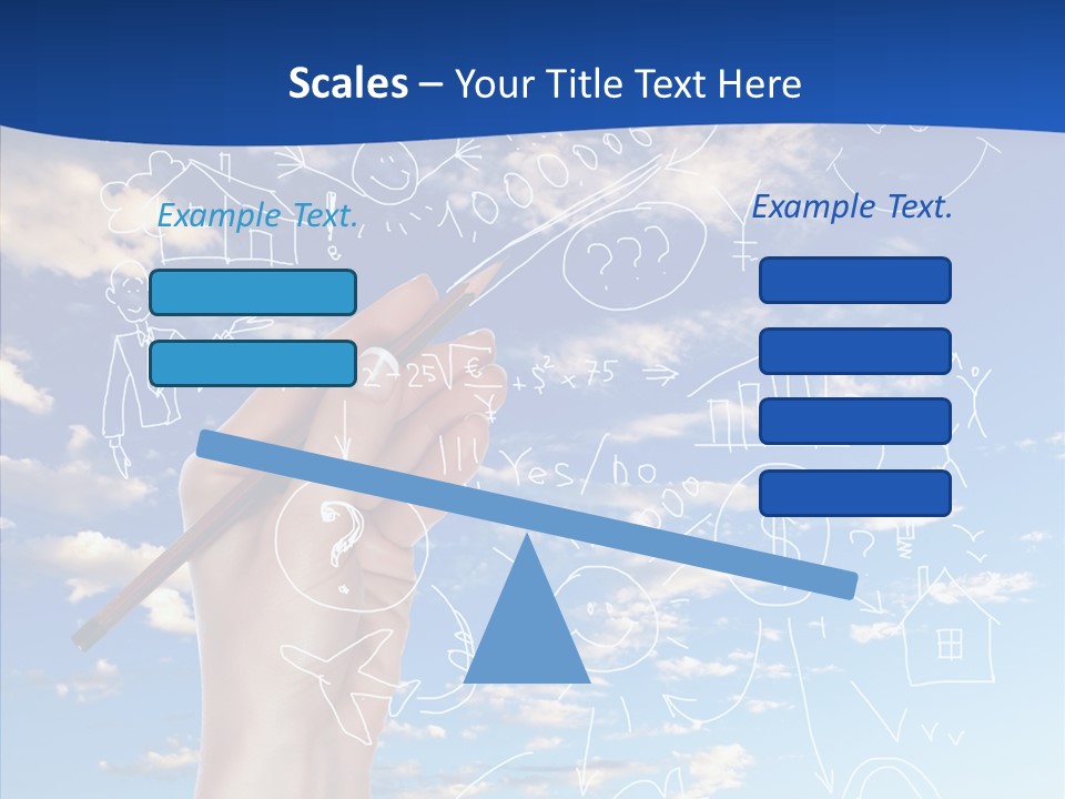 Palmen Insel Pool PowerPoint Template