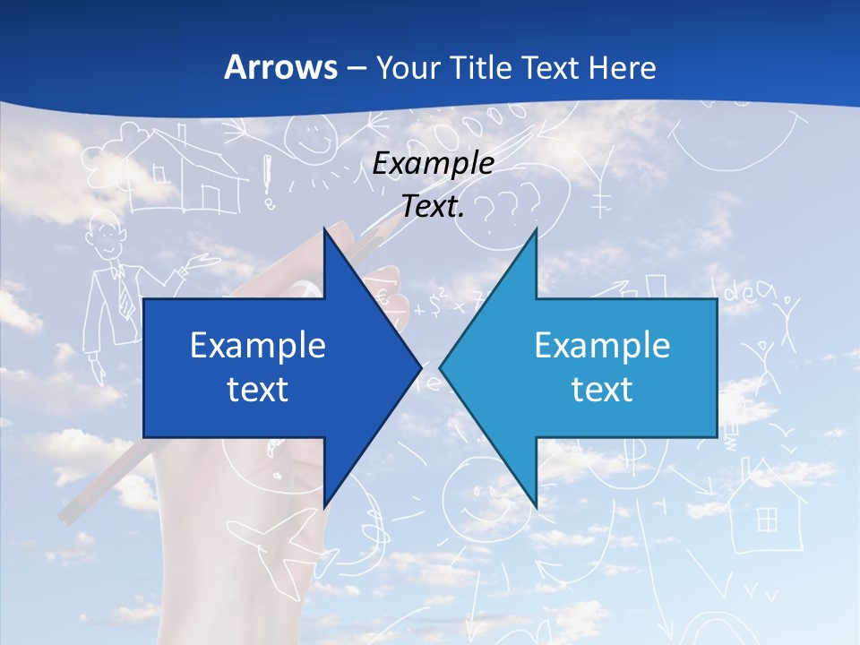 Palmen Insel Pool PowerPoint Template