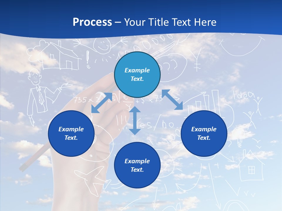 Palmen Insel Pool PowerPoint Template