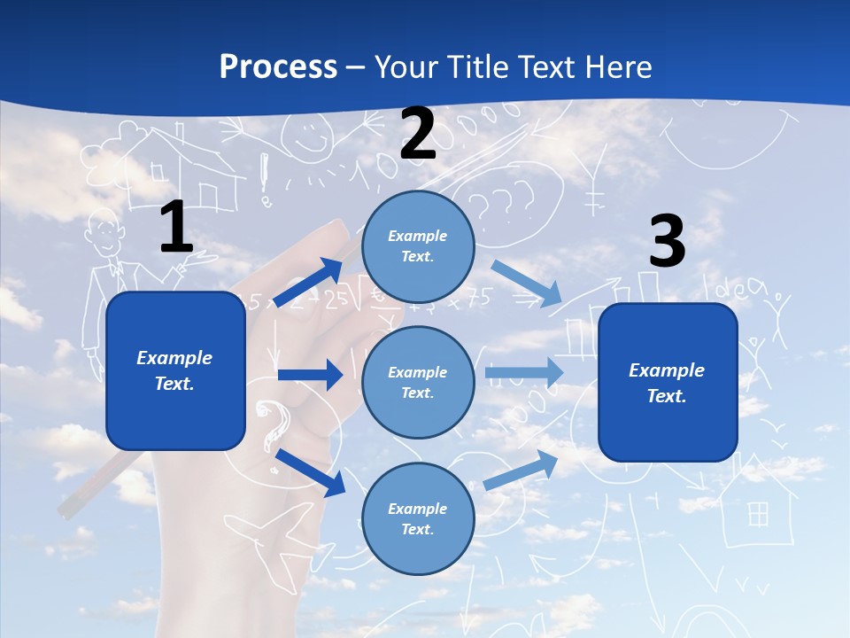 Palmen Insel Pool PowerPoint Template