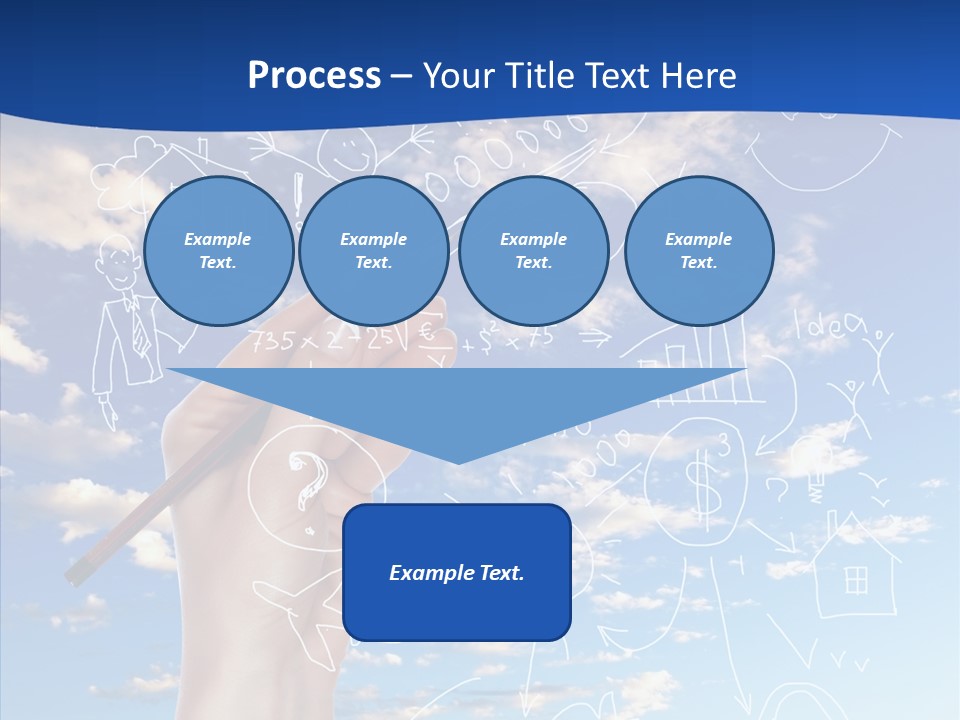 Palmen Insel Pool PowerPoint Template