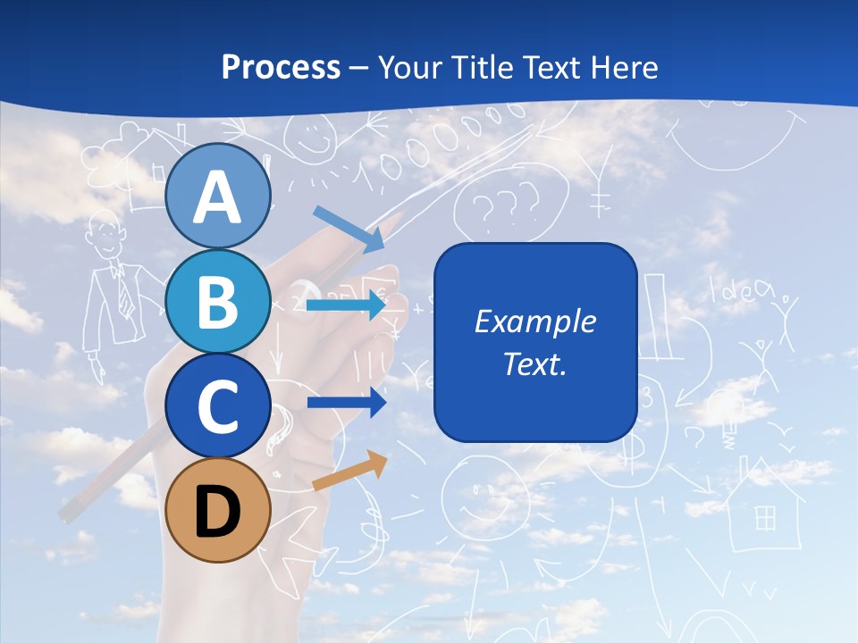 Palmen Insel Pool PowerPoint Template