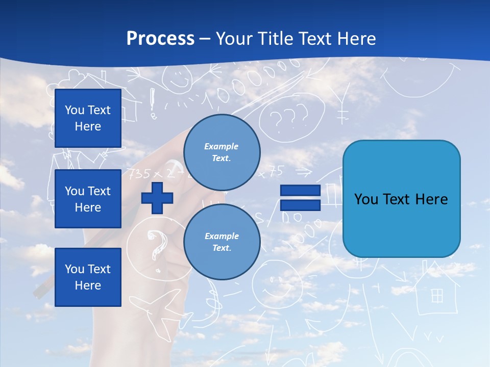 Palmen Insel Pool PowerPoint Template