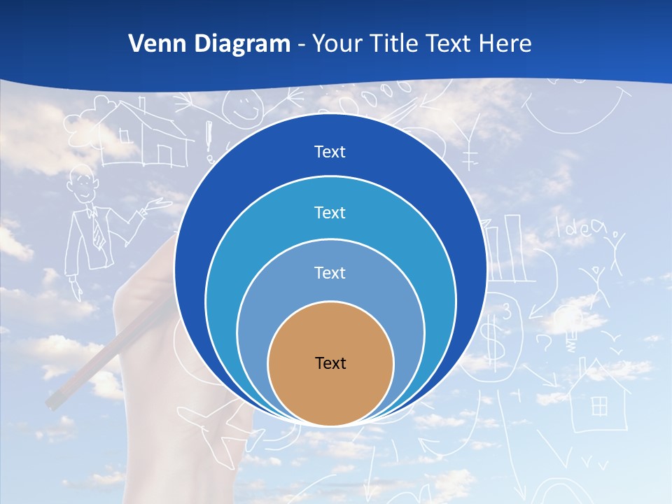Palmen Insel Pool PowerPoint Template