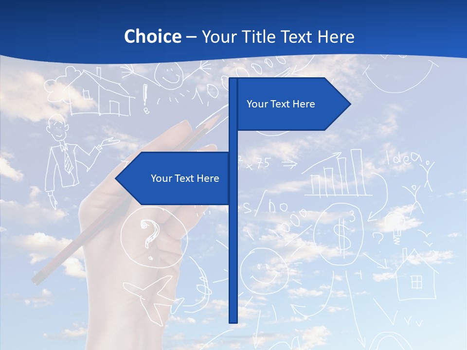 Palmen Insel Pool PowerPoint Template