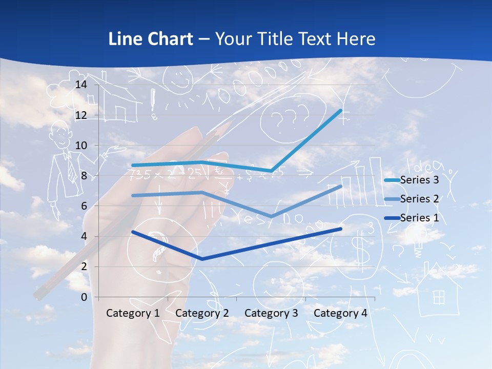 Palmen Insel Pool PowerPoint Template