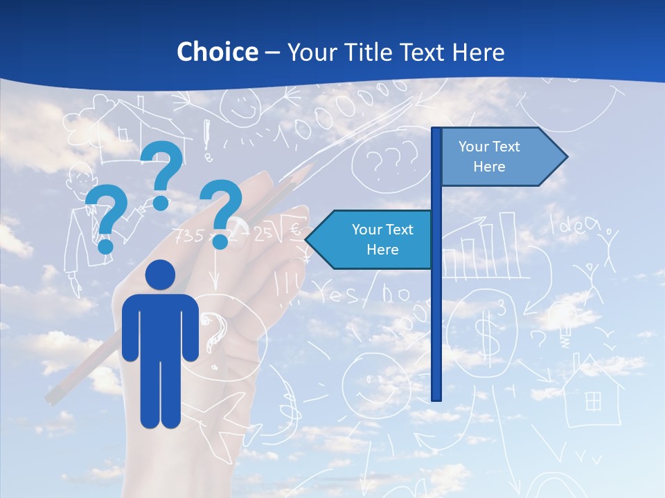 Palmen Insel Pool PowerPoint Template