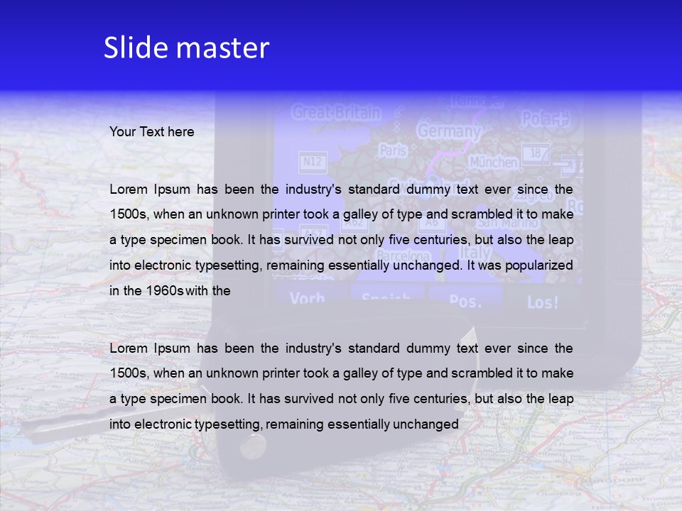 Navigate Control Vacation PowerPoint Template