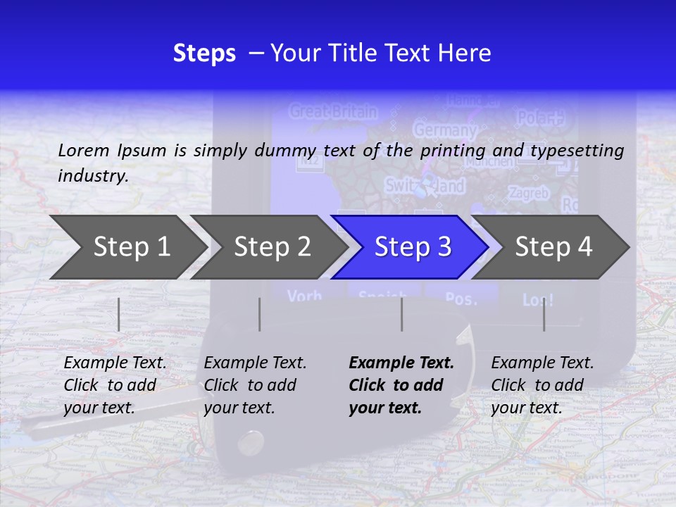 Navigate Control Vacation PowerPoint Template