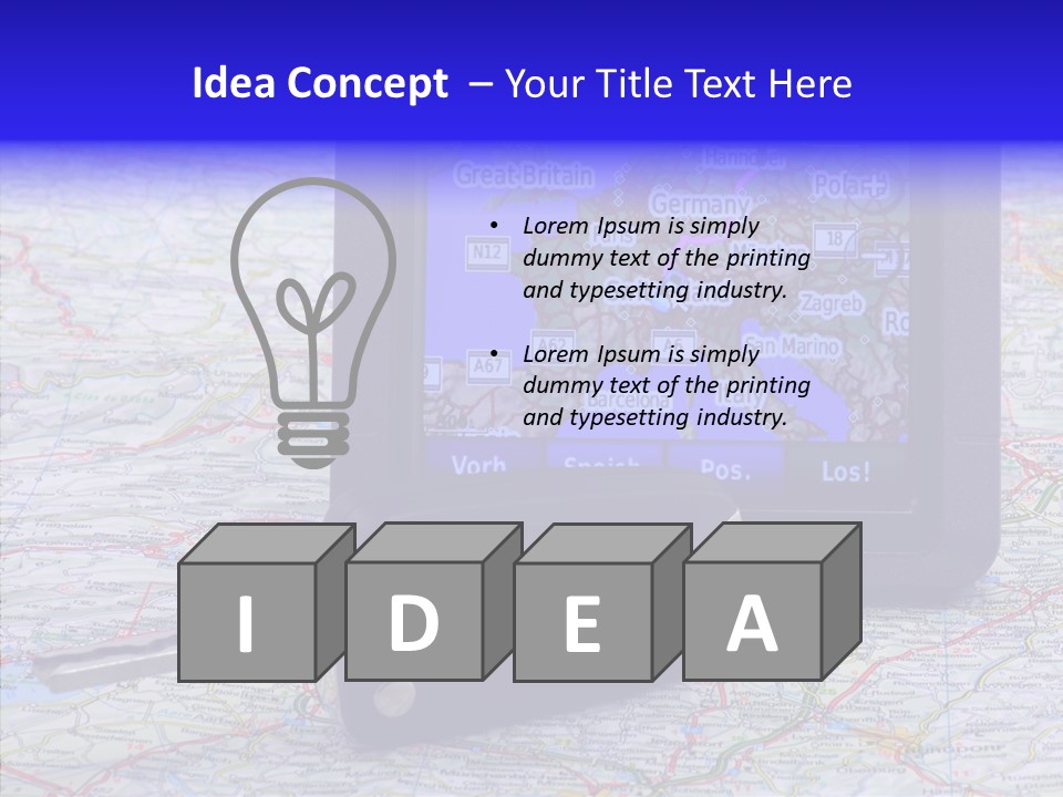 Navigate Control Vacation PowerPoint Template