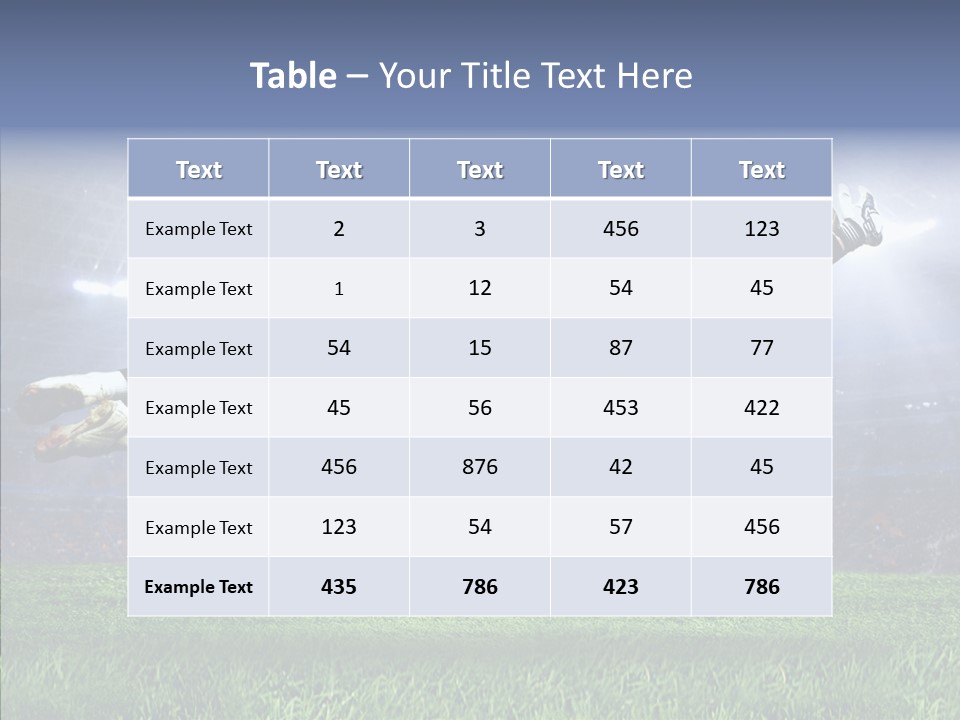 Cloud Event Sport PowerPoint Template