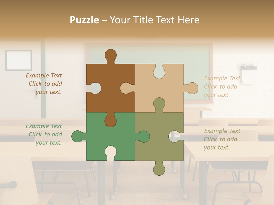 Class Blackboard Wall PowerPoint Template