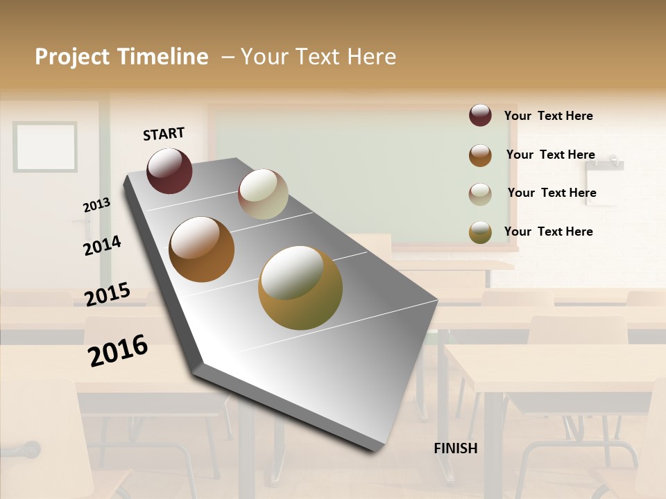 Class Blackboard Wall PowerPoint Template
