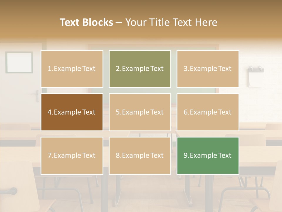 Class Blackboard Wall PowerPoint Template