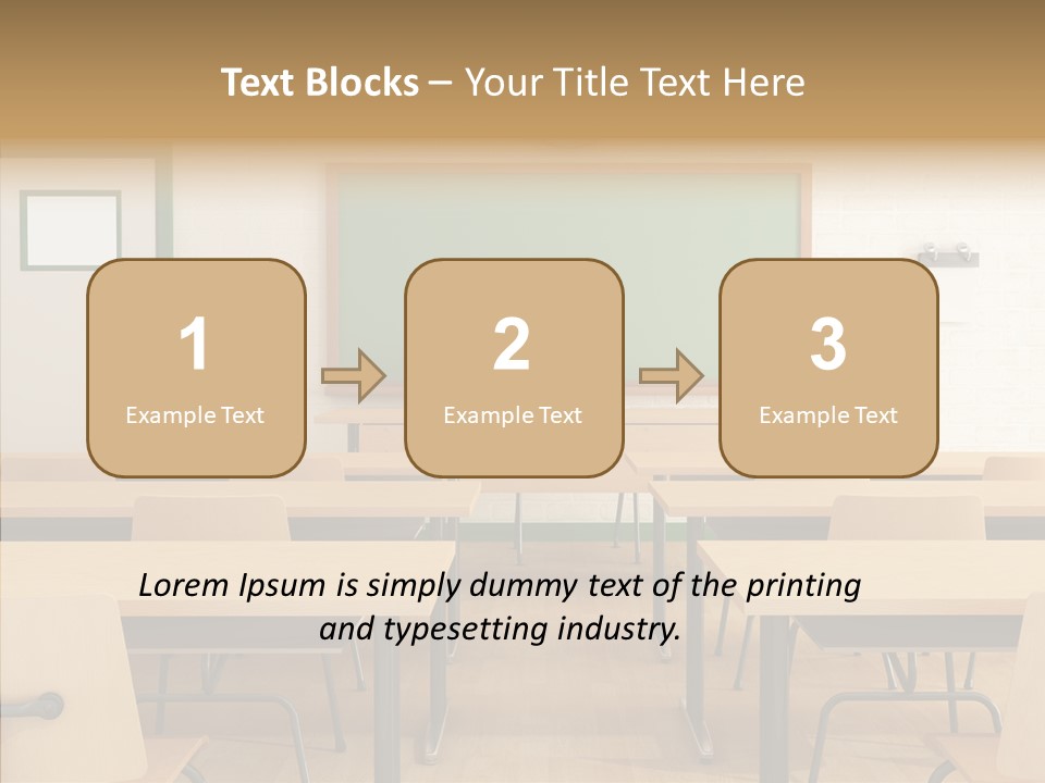 Class Blackboard Wall PowerPoint Template