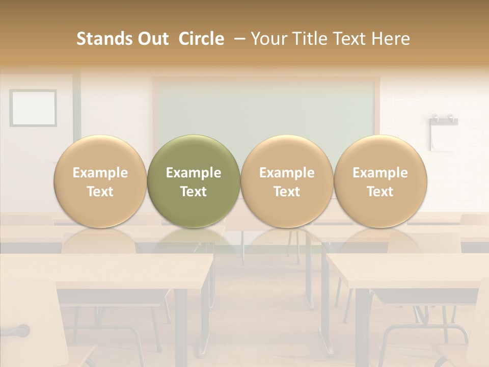 Class Blackboard Wall PowerPoint Template