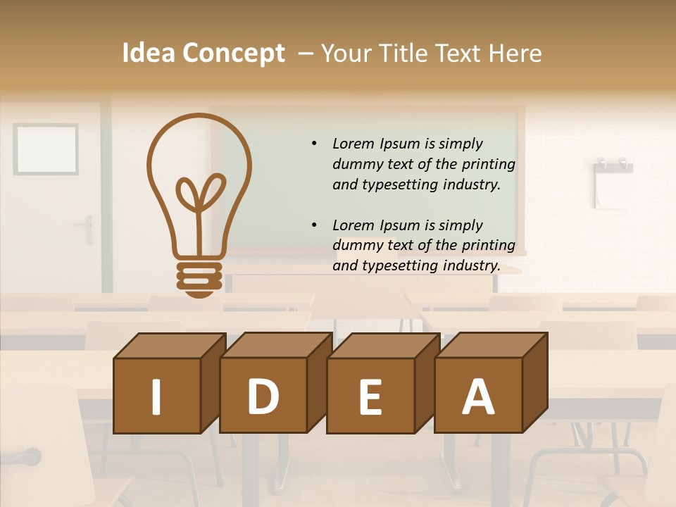 Class Blackboard Wall PowerPoint Template