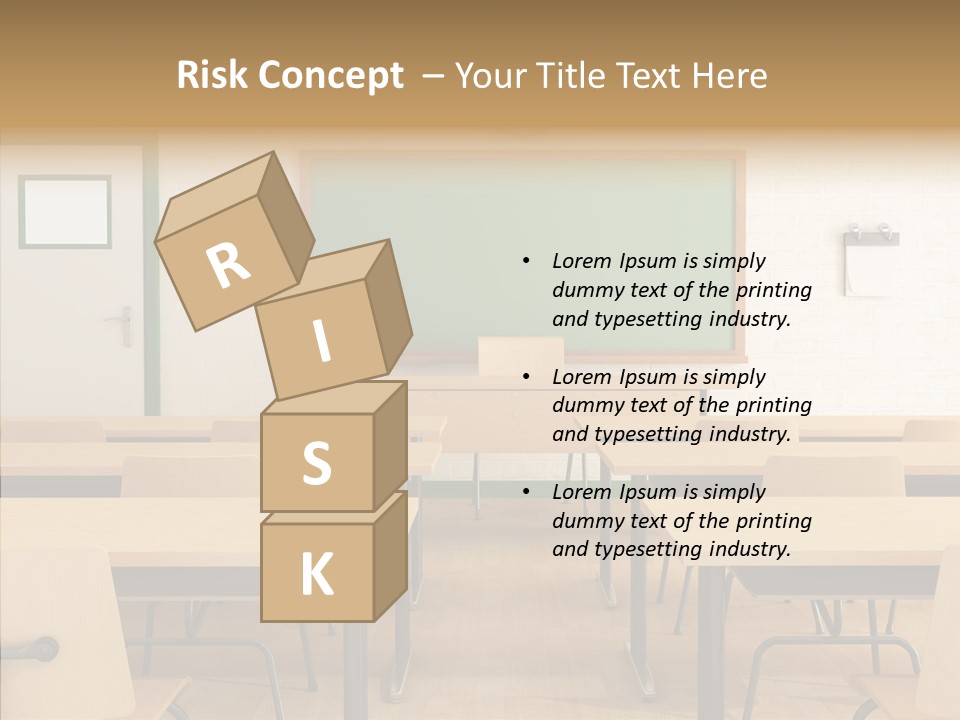 Class Blackboard Wall PowerPoint Template