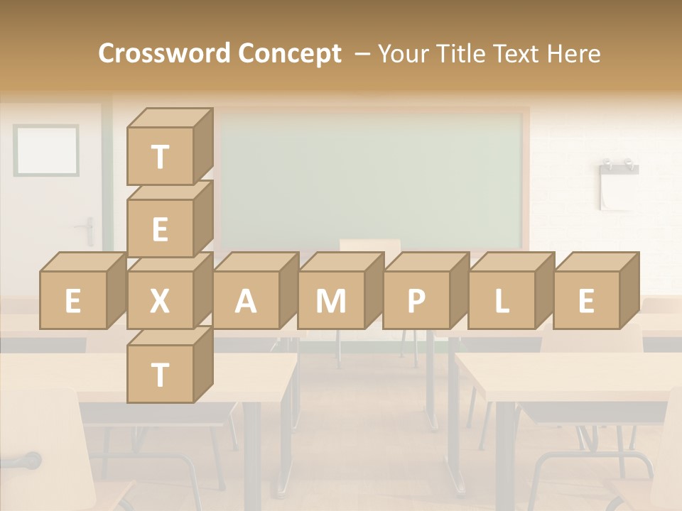 Class Blackboard Wall PowerPoint Template