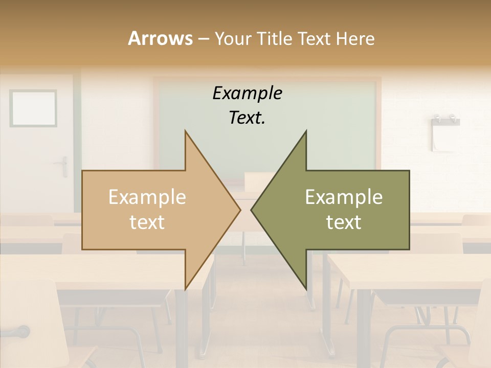 Class Blackboard Wall PowerPoint Template