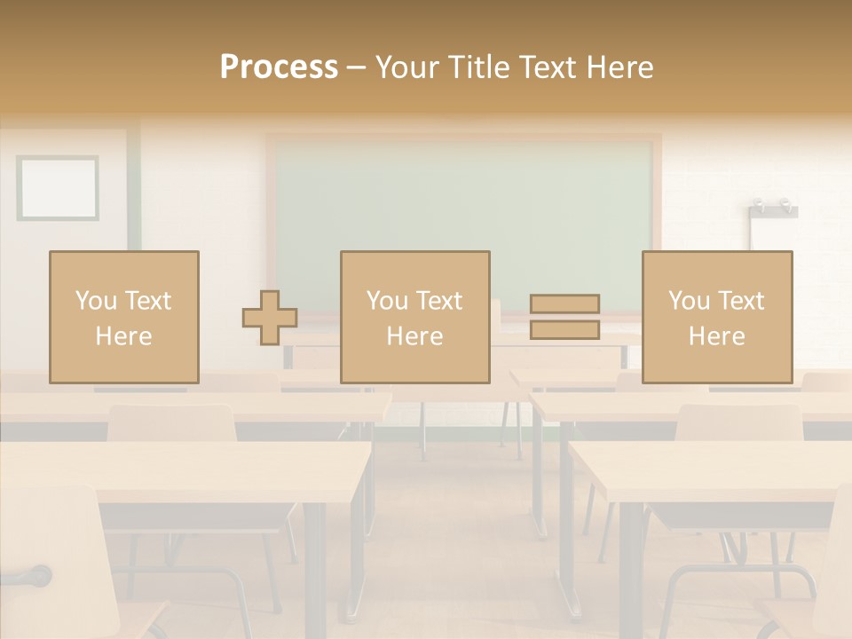 Class Blackboard Wall PowerPoint Template